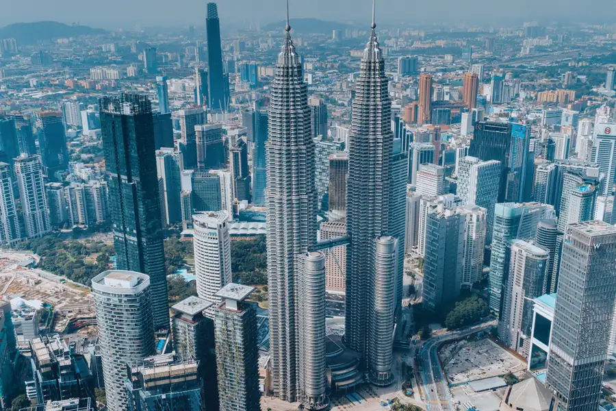 Kuala Lumpur skyline at dusk, Malaysia